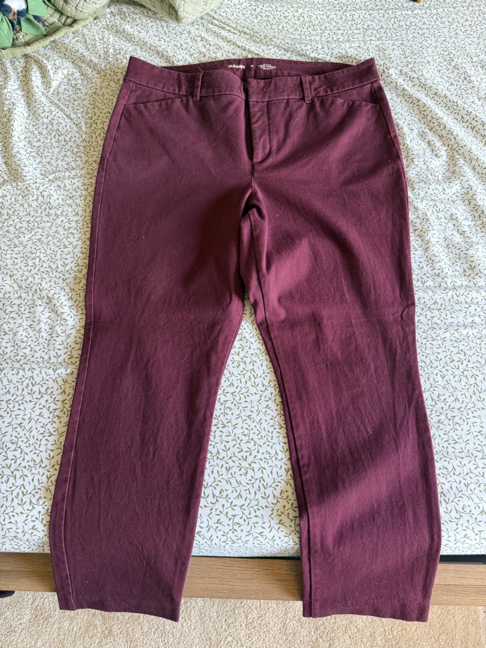 Old Navy High-Rise Pixie Skinny Pants - Burgundy